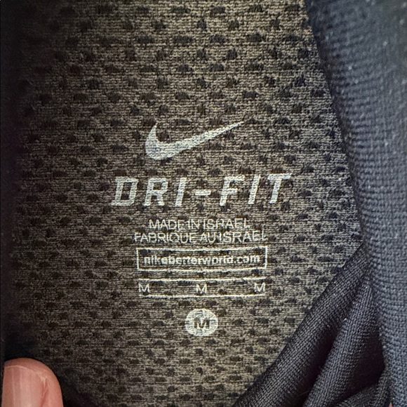 Nike DRI-FIT Womens M Black Funnel Neck Sweatshirt Performance Running Active - Picture 2 of 10